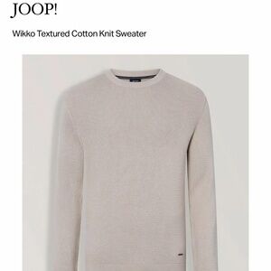 JOOP Textured Cotton Knit Sweater - worn once then dry cleaned